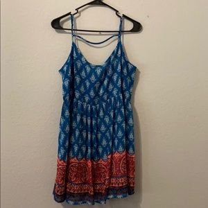 Full Tilt Pattered Mini Dress